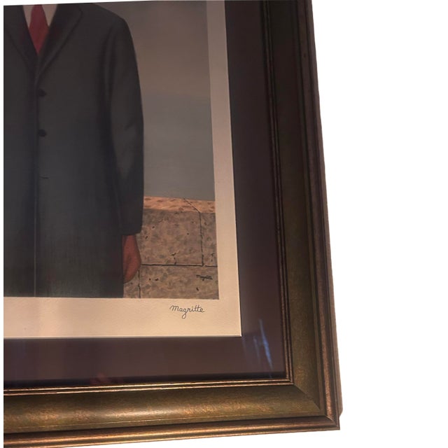 1990s Rene Magritte’s Limited and Number Lithograph of ‘Son of Man’ Matted and Framed For Sale - Image 11 of 11
