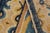 Textile Antique Ningxia Square Rug in Blue With Gold Floral Patterns, From Rug & Kilim For Sale - Image 7 of 7