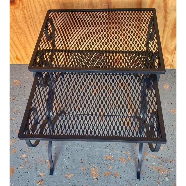 20th Century Salterni Wrought Patio Set - Set of 5, Attributed For Sale - Image 11 of 12