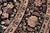 1990s Botanical 1990's Pak-Persian Black/Gold Wool Round Rug- 8'2'' X 8'3'' For Sale - Image 5 of 9