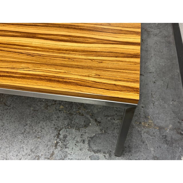Room & Board Parsons Zebrawood Dining Table For Sale - Image 11 of 12