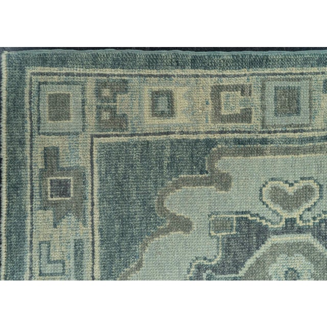 Turkish Oushak Rug 2'10" x 8'5" #19214 For Sale In Houston - Image 6 of 8