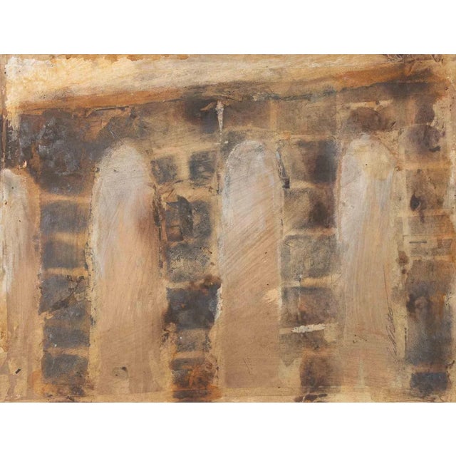 Paolo La Motta, The Wall, Graphite on Paper, 1998 For Sale