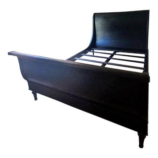 Restoration Hardware Empire Rosette Queen Size Sleigh Bed For Sale