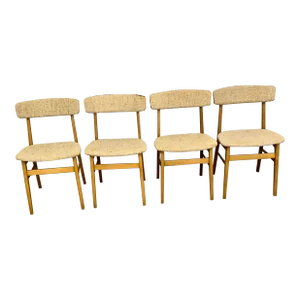 Farstrup Set of 4 Dining Chairs, Denmark, 1960s
