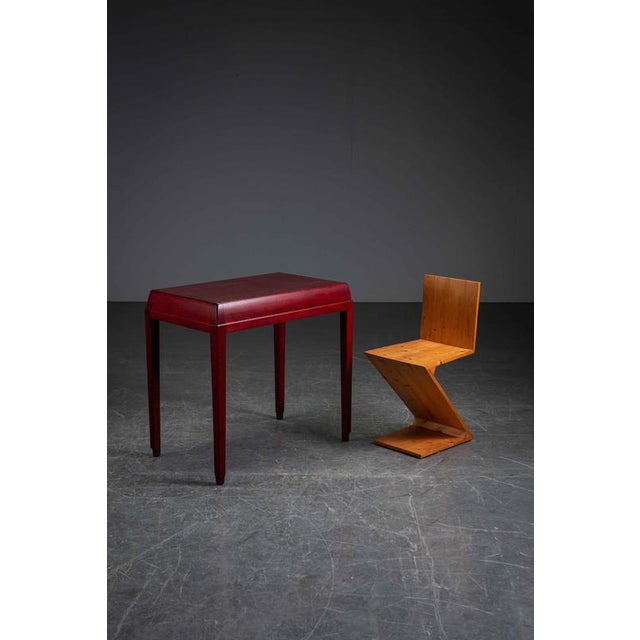 Wood Amsterdam School Side Table, 1920s For Sale - Image 7 of 13