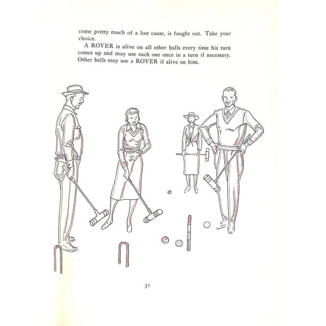 "Croquet: Rules and Strategy for Home Play" 1957 Brown, Paul For Sale - Image 4 of 13