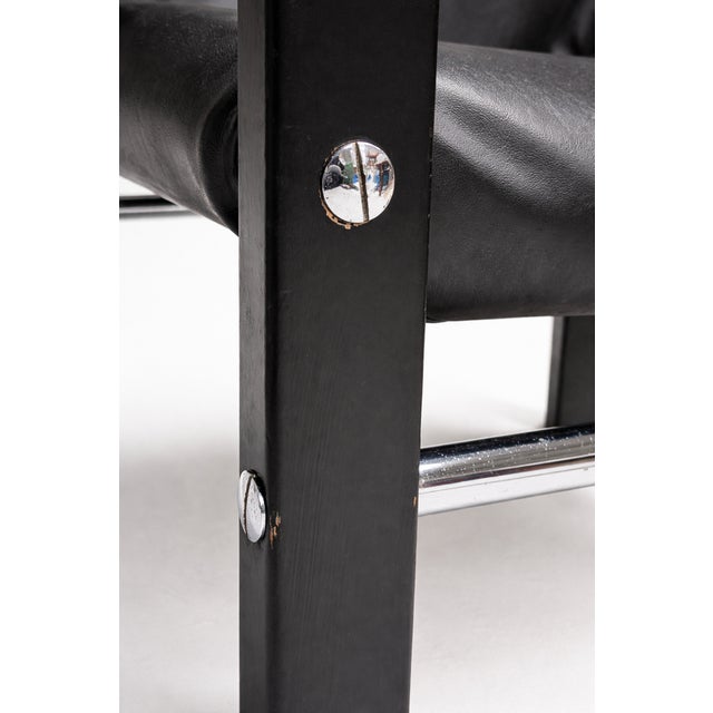Black Safari Chair by Maurice Burke for Arkana, 1960s For Sale - Image 8 of 12
