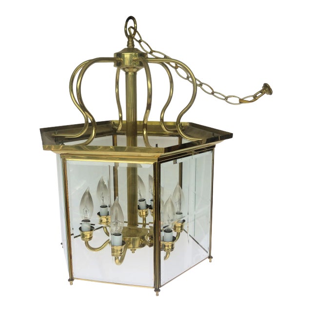 Vintage 1970s 6 Light Asian Cage Style Chandelier For Sale