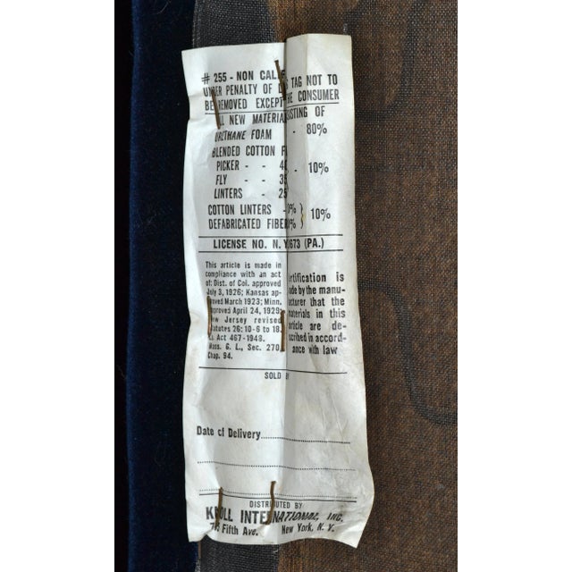 Mies Van Der Rohe for Knoll Stainless Steel Brno Chairs Blue Velvet 1977, Pair For Sale - Image 11 of 13