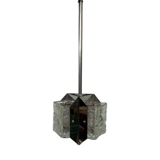 Vintage Austrian Pendant Lamp attributed to J.T. Kalmar, 1970s For Sale