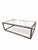 Metal Attributed Arhaus Bronze-Finished Metal and Glass Rectangular Coffee Table For Sale - Image 7 of 11