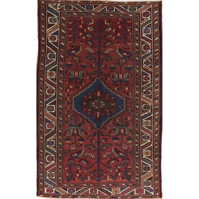 1920s Persian Malayer Area Rug 4'2"×6'9" For Sale - Image 12 of 12