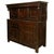 Wood Antique Early 18th Century Welsh English Deuddarn Carved Oak Court Cupboard 1737 For Sale - Image 7 of 16