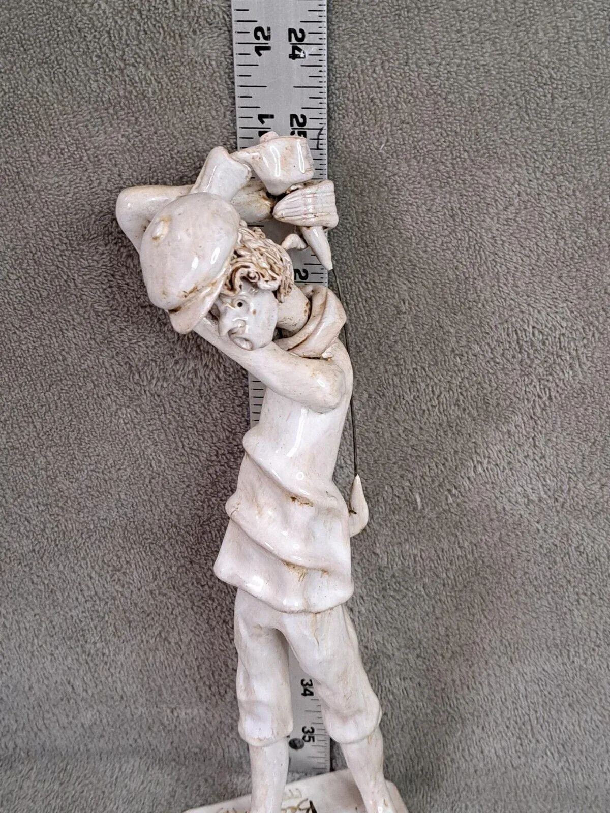 Vintage 1980s Dino Bencini Golfer Italy Collectible Ceramic