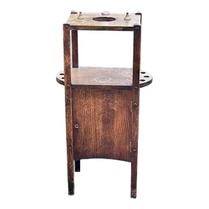 Early 20th Century Antique Solid Oak Mission Style Pipe Smoke Stand