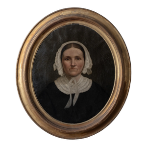 American School Portrait Painting, 19th Century