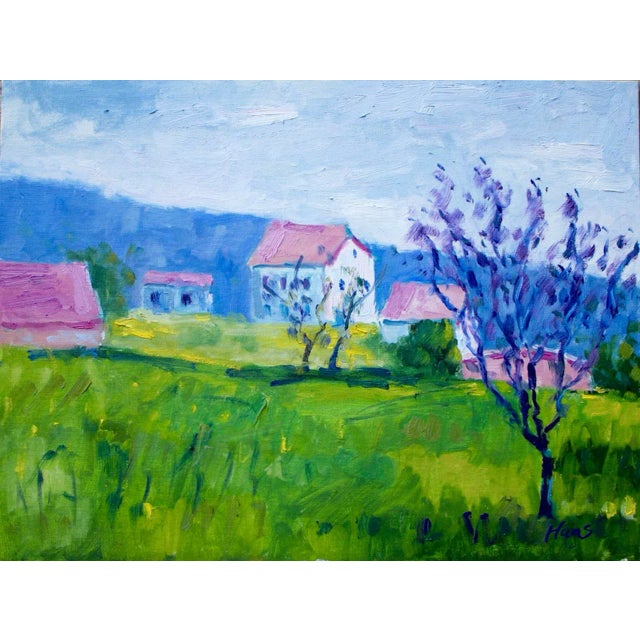 Contemporary Impressionist Style Plein Air Oil Painting For Sale