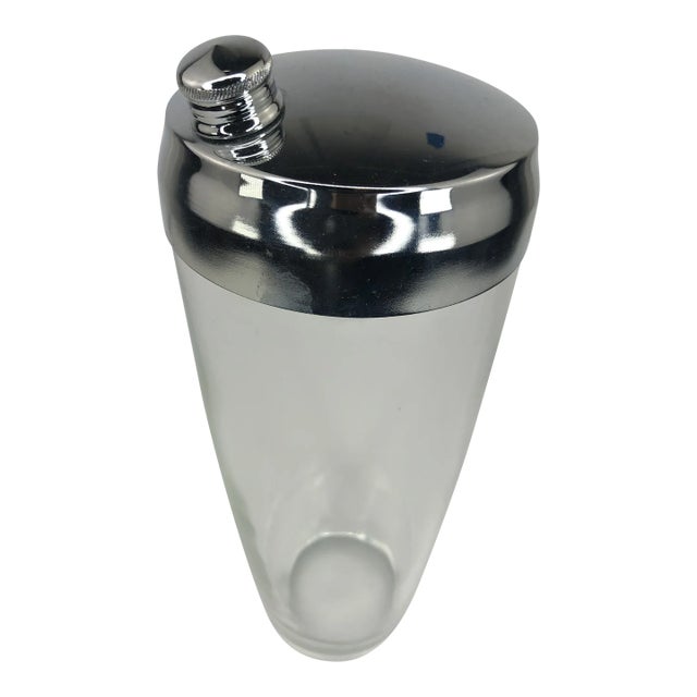 Classic Vintage Glass Cocktail Shaker For Sale