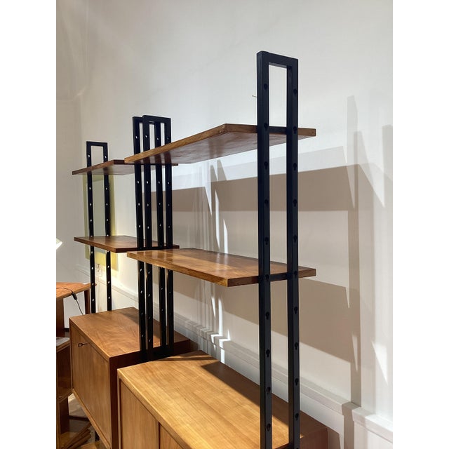 Metal Swedish Style Teak Bookcases, 1960s, Set of 2 For Sale - Image 7 of 12