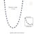 Certified 14k White Gold Natural 10.52ct Blue Sapphire & Diamond Tennis Necklace For Sale - Image 10 of 15