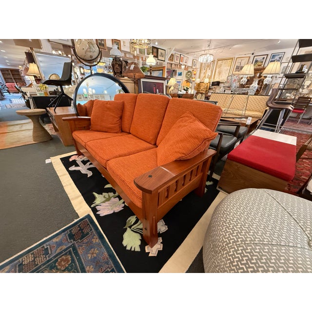 Design Plus Gallery presents the Arts & Crafts Three-Seat Sofa from Berkeley Mills. Inspired by classic turn-of-the-20th-...