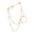 Vintage Lana 14k Gold Double Layer Hoops Necklace, Statement Luxury, Adjustable Clasp For Sale