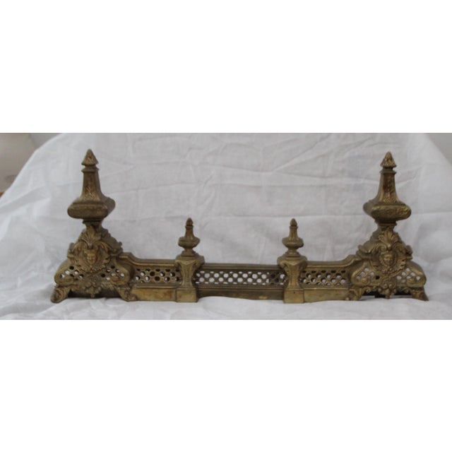 Rococo Louis XIV Gilt Firescreen Andirons For Sale - Image 3 of 13