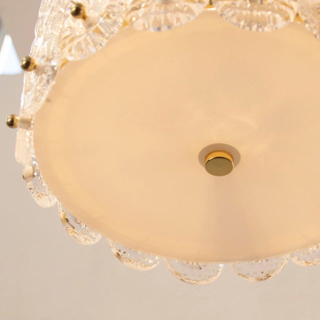 Italian Suspension Lamp in Murano Crystal Glass, 1990s For Sale - Image 11 of 12