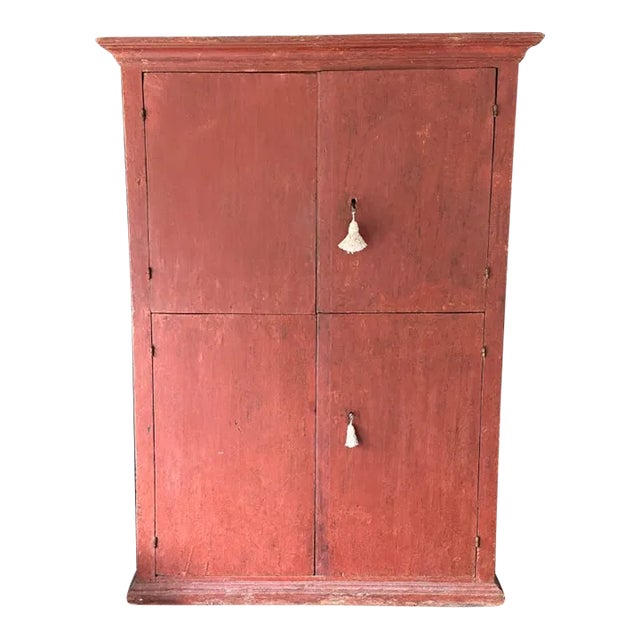 Italian Country Cupboard, 18th Century, Original Paint For Sale