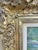 1980s Signed Oil Painting, Style of Monet's Water Lilies With Gold Ornate Frame For Sale - Image 11 of 18