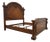 Henredon King Size Victorian Style Walnut Bed For Sale