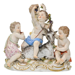 Allegory of Autumn Porcelain Figurine from Meissen
