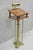 Victorian Vintage Victorian Lighted Podium Metal Column Pedestal Base Lectern Book Stand For Sale - Image 3 of 18