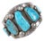 Vintage Native American Turquoise/sterling Cuff Bracelet o For Sale