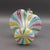 White Zanfirico Murano Italy Vintage Latticino Hand Blown Art Glass Basket For Sale - Image 8 of 8