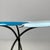 Mid-Century Modern Italian Wrought Iron Coffee Table in Light Blue Enamel, 1950s, Set of 3 For Sale - Image 10 of 18