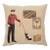 Paris Bellboy Tapestry Cushion With Feather Filler - 46x46cm (18"x18") For Sale
