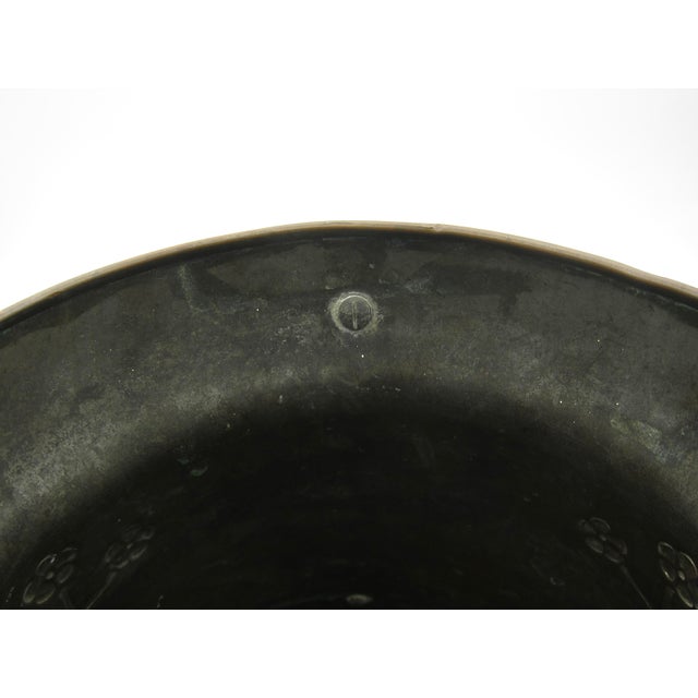 Art Nouveau Double Handle Wine Cooler or Champagne Chiller in Copper and Brass For Sale - Image 10 of 13