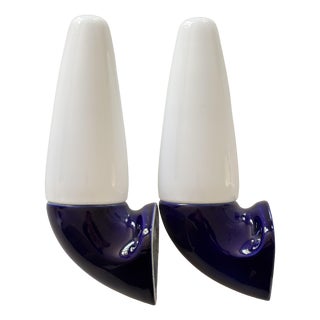 Swedish Ceramic 6035 Wall Lights by Stig Carlsson for Ifö, 1950s, Set of 2 For Sale