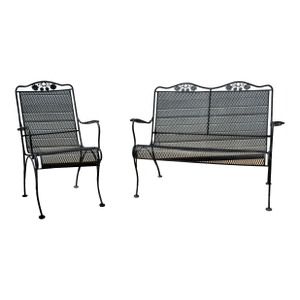 Vintage Woodard Outdoor Loveseat/Bench