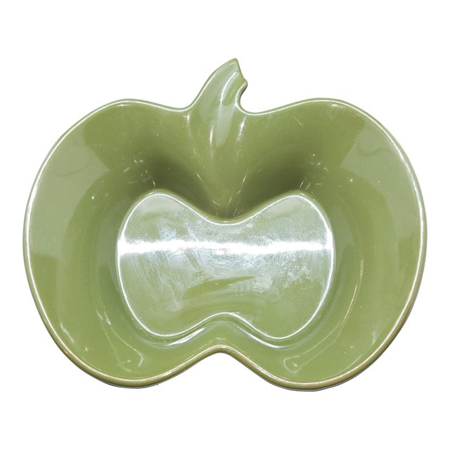 Chantal 2005 Green Apple Shaped Bowl Dish Server For Sale