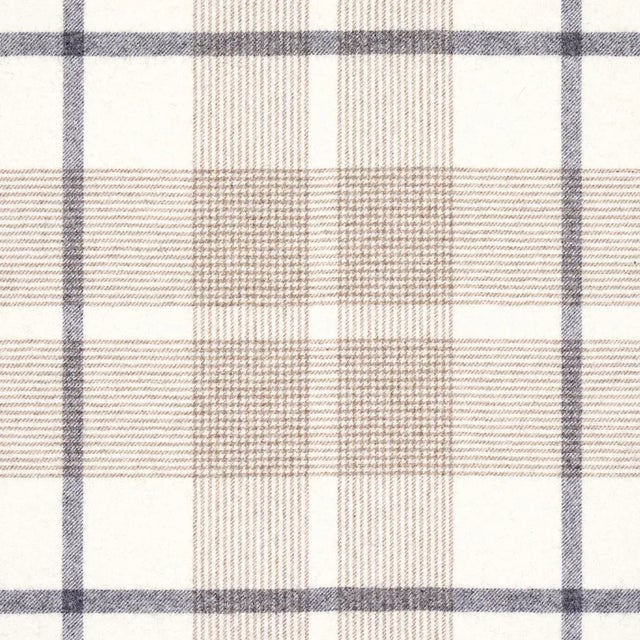 Contemporary SAMPLE - Schumacher Montana Wool Plaid Fabric In Neutral For Sale - Image 3 of 3