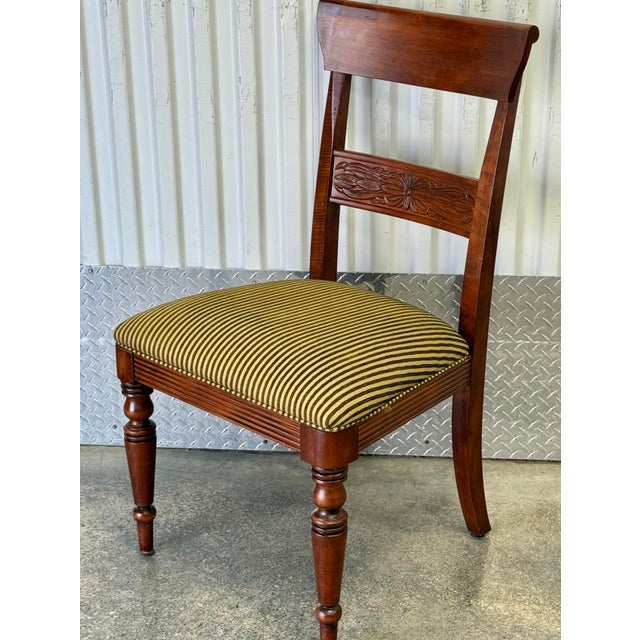 English Ethan Allen British Classics Mackenzie Dining Chairs - Set of 8 For Sale - Image 3 of 12