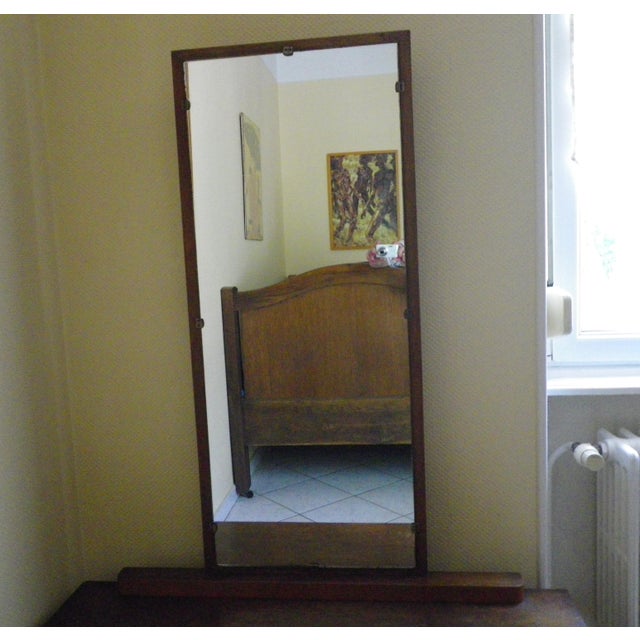 Vintage Boat-Style Dressing Table with Mirror, 1940s For Sale - Image 3 of 18