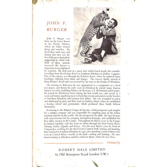 "African Adventures" 1957 Burger, John F. For Sale - Image 4 of 7