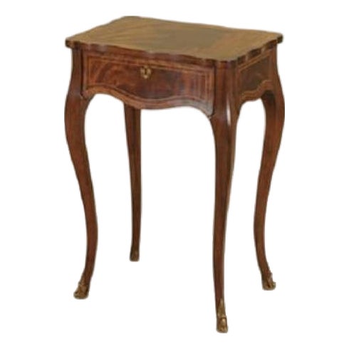 Maitland Smith #3630-062 French Style 1 Drawer Mahogany Nightstand For Sale