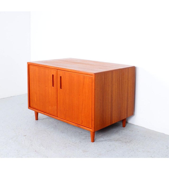 Wood Small Danish Teak Sideboard, 1970s For Sale - Image 7 of 12