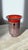 2000 - 2009 2006 Studio Paran Handblown Vase, Red Orange With Silver Leaf For Sale - Image 5 of 5