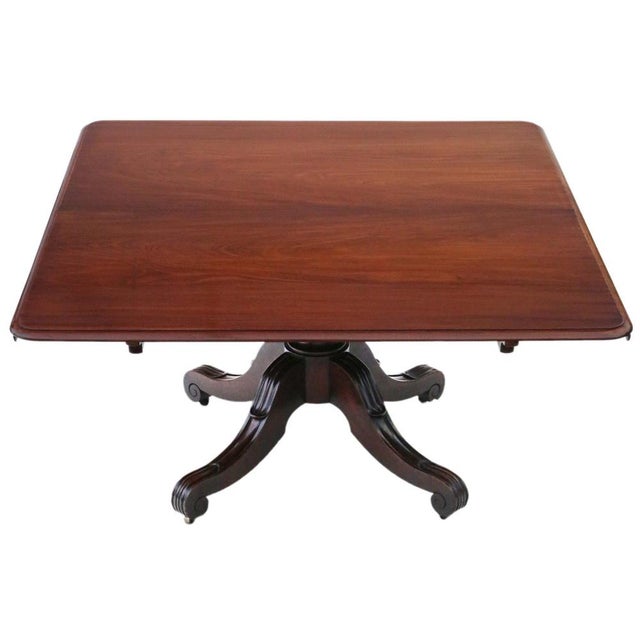 Large Antique Cuban Mahogany Dining Table by James Mein, 1800s For Sale - Image 14 of 14